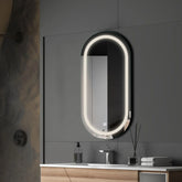 Specchio LED Ovale | Pulsante touch | Luce bianca neutra - Reyze Serie Salono Modello 1